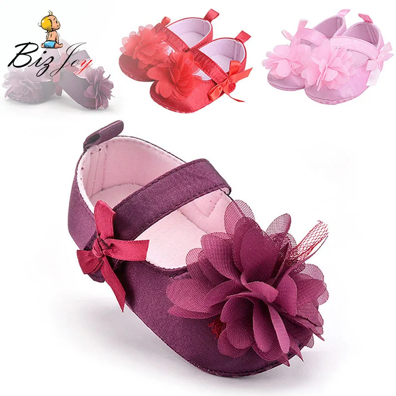 Flower Spring / Autumn Infant Baby Shoes Moccasins Newborn Girls Soft Soled 3 Color Available 0-18Months Play Mats | Игрушки и хобби