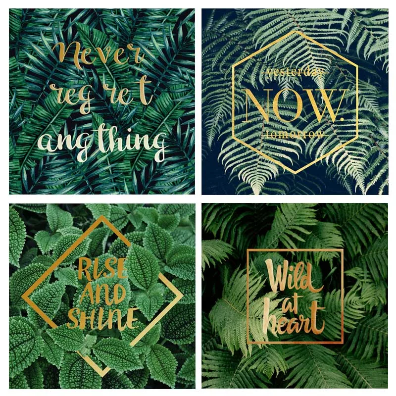 Полная дрель 5d Сделай Сам натуральная алмазная живопись Зеленый завод Алмазная