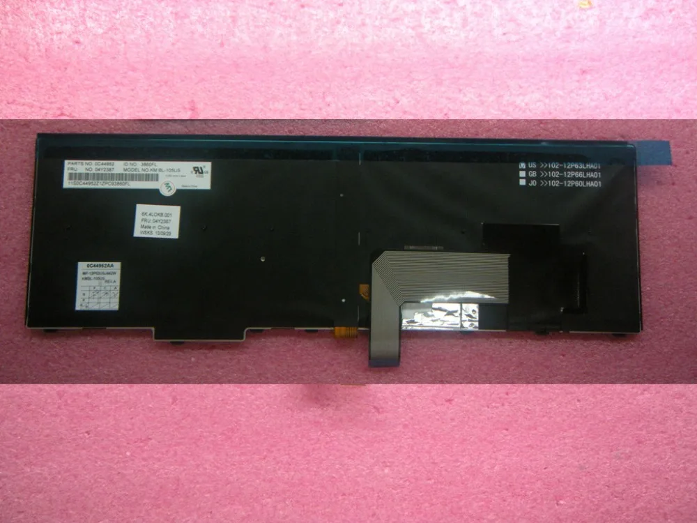 

New Original for Lenovo ThinkPad T540P W540 W541 T550 T560 W550S P50S US Keyboard Backlit Backlight English 04Y2387 04Y2465