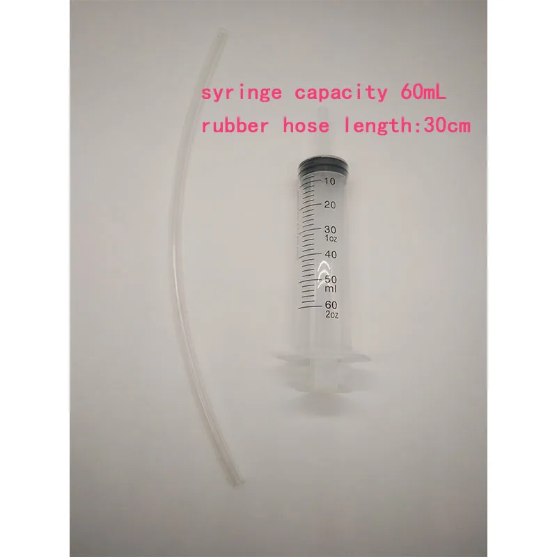 syringe and hose Велосипед бескамерный клапан инструмент для шоссейного велосипеда шприц резиновый шланг комплект впрыска жидкости 5 мм клапан - Цвет: syringe and hose
