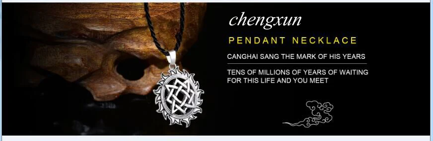CHENGXUN ориентиром ожерелье-Компас талисман Viking Старший ФУТАРК кулона Valknut языческий амулет вегвизир скандинавский, норвежский подарок