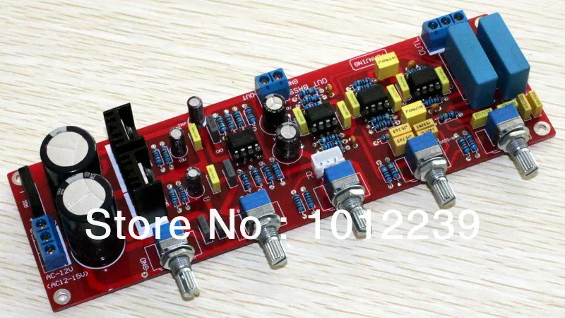 Сборная плата управления preamp tone NE5532/Кроссовер с низким проходом Регулируемая