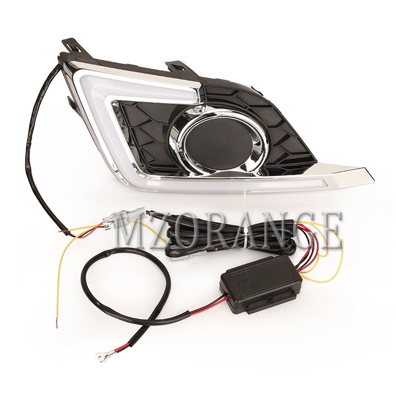 MZORANGE 2 типа для Nissan Sentra Sylphy светодиодный DRL дневные ходовые огни Дневные Противотуманные фары Крышка автостайлинг для автомобильных фар