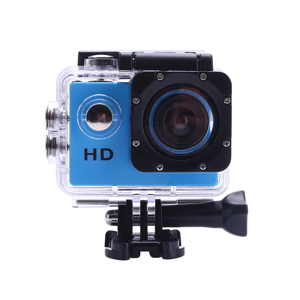 Cewaal 2 0 дюймов экшн камера HD 4X Zoom 30 м Водонепроницаемая для шлема плавания и