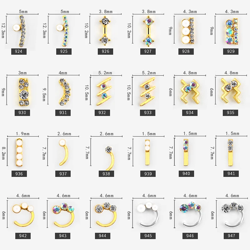 5 шт. декоративные гвоздики для ногтей | Красота и здоровье