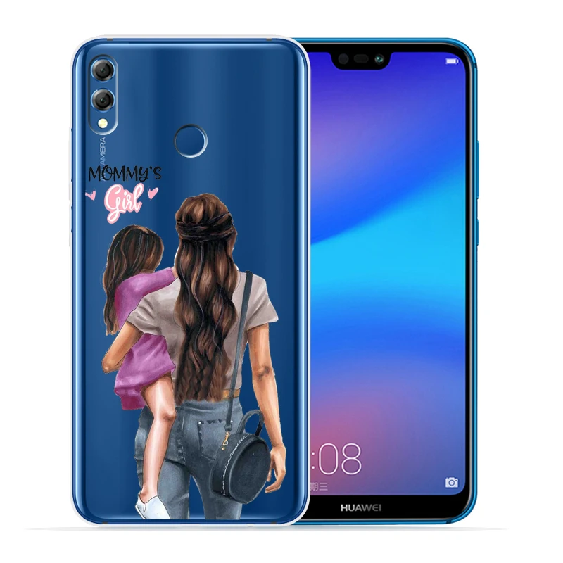 Модный чехол для телефона Super Dad Girl mom Baby для huawei P30 Lite P30 Pro P20 Lite P8Lite P9Lite P Smart мягкий прозрачный Etui - Цвет: 05