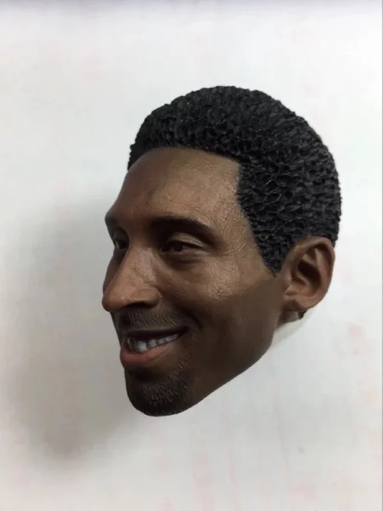 

Kobe Bryant Head Sculpt Smile For 1/6 Scale Action Figure suit for Enterbay body