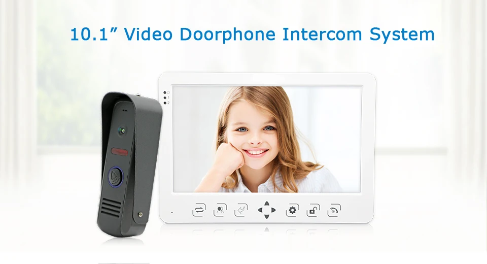 JeaTone 1" цветной сенсорный ключ монитор видео домофон ИК камера ночного видения дверной звонок видео для домашней квартиры комплект 1v1