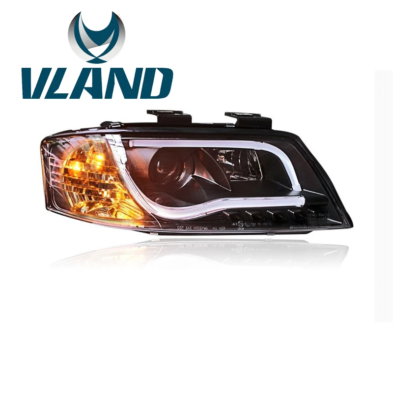 VLAND заводской налобный фонарь для A6 1997 2004 светодиодный светильник на голову DRL H7