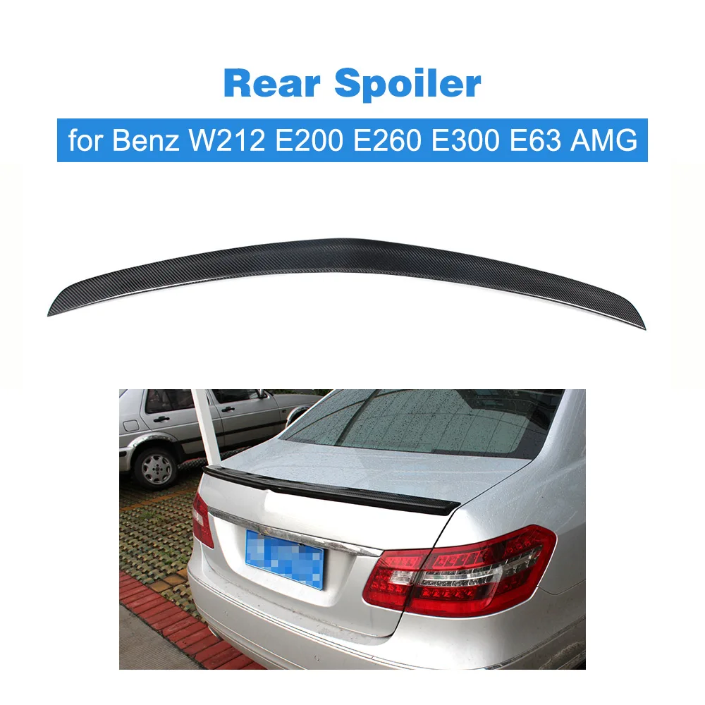 Задний спойлер из углеродного волокна крыло багажника для Mercedes Benz W212 E200 E260 E300 E63 AMG