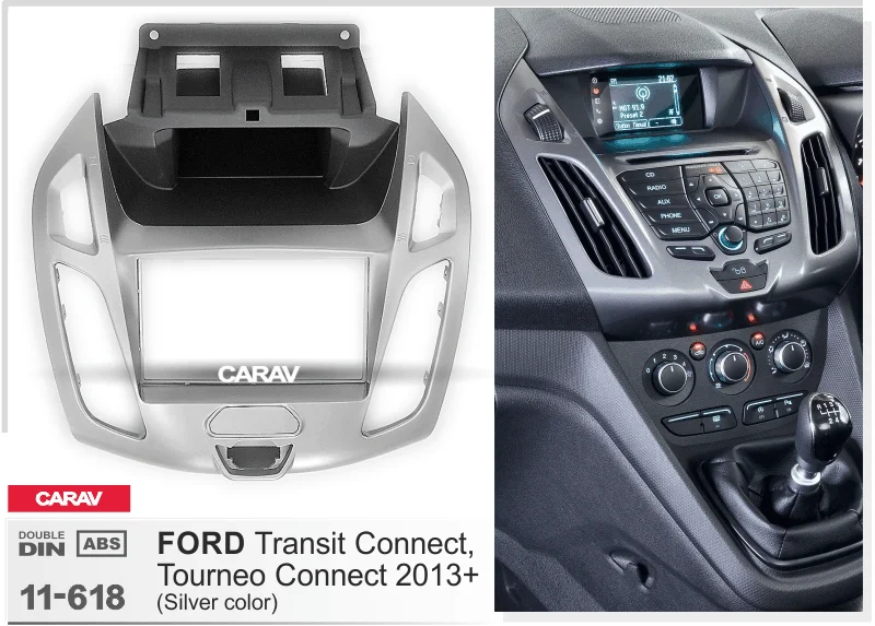 CARAV 11-618 Высокое качество радио фасции Для FORD Transit подключения, Tourneo подключения 201 стерео фасции Dash CD отделка установочный комплект