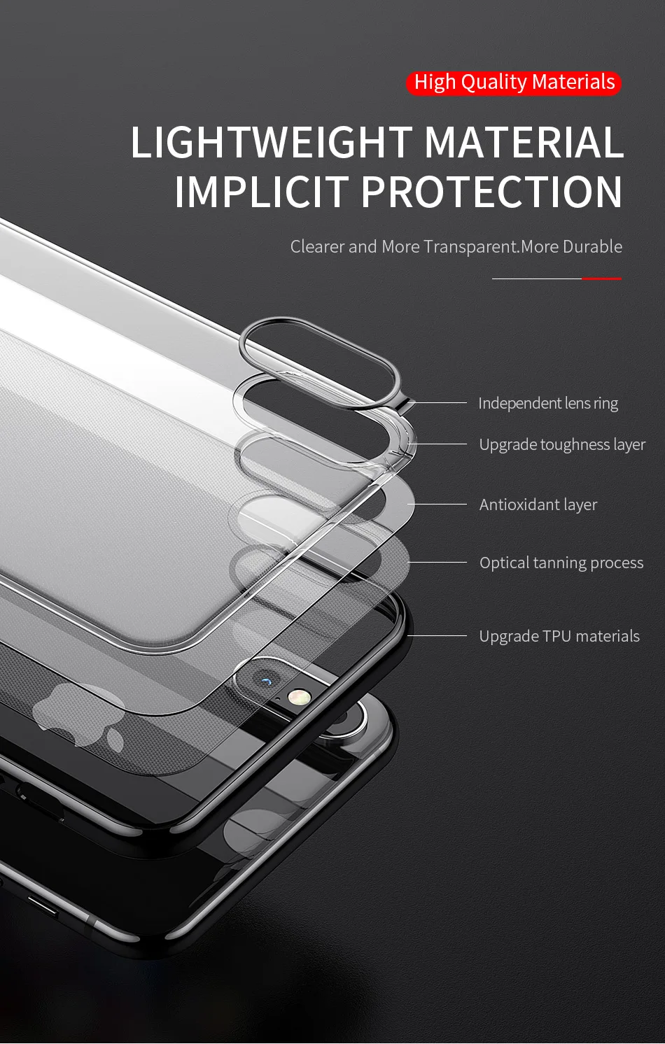 Ультратонкий силиконовый защитный чехол для iPhone X, Xr, XS, Max, мягкий прозрачный чехол из ТПУ для iPhone 8, 7, 6 Plus, чехол для apple