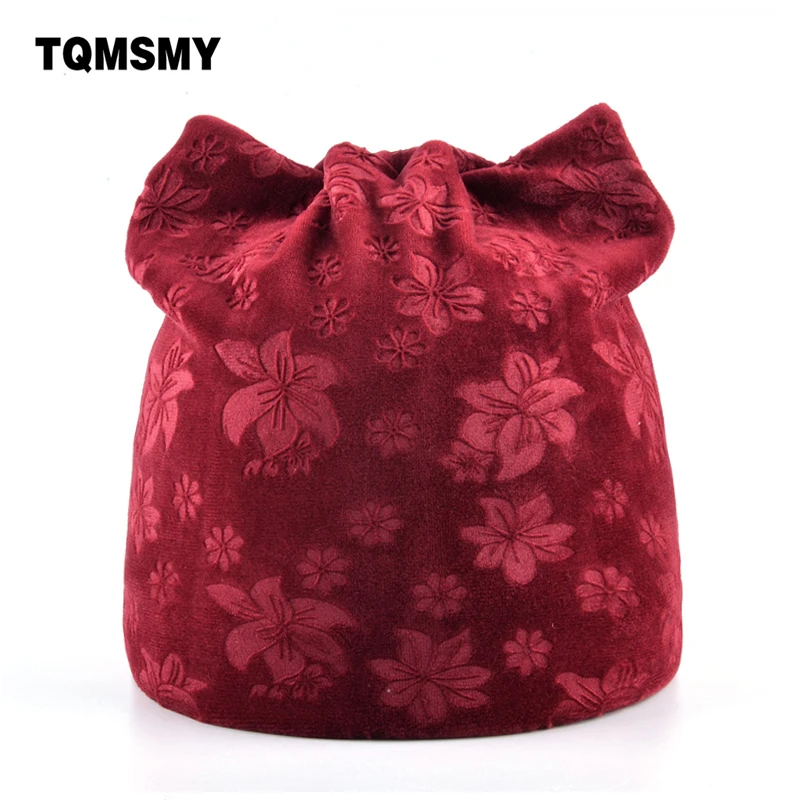 шапка с ушками милые зимние шапки для женщин beanie осенние вязаные девочек