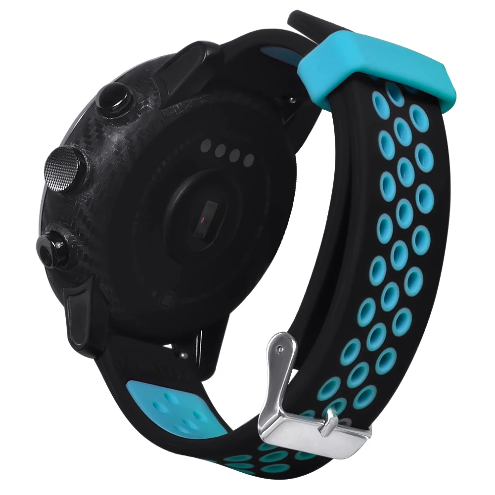 Силиконовый ремешок для смарт часов Amazfit GTR 47 мм 22 браслет на запястье Xiaomi Huami Stratos 3