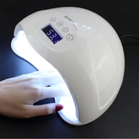 sun5 plus 48w uv led lamp nail dryer led dual hands nail lamp curing for uv gel nail polish with lcd timer display sensor