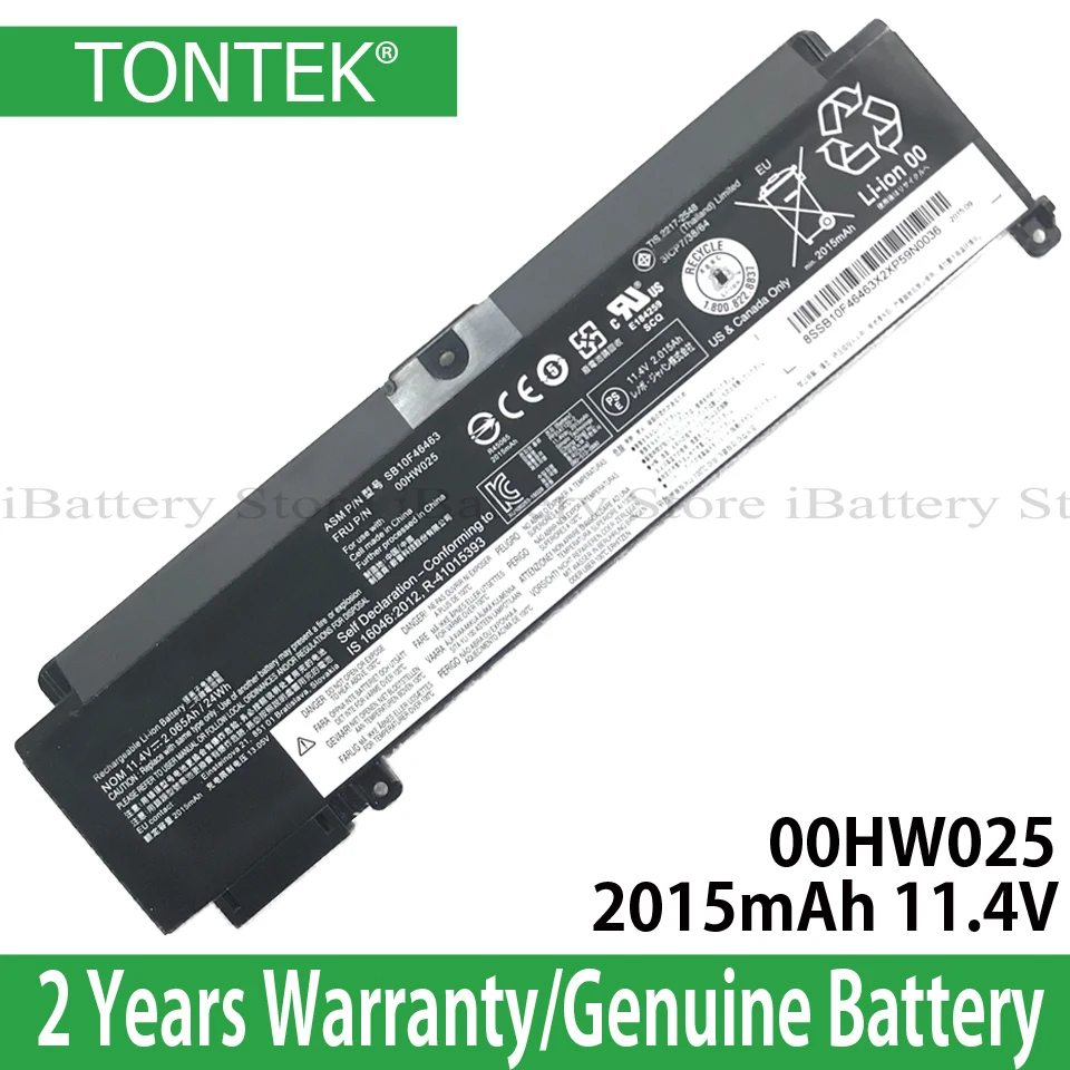 Оригинальный аккумулятор 00HW025 для Lenovo Thinkpad T460S T470S Series 00HW024 01AV405 01AV406 SB10J79004