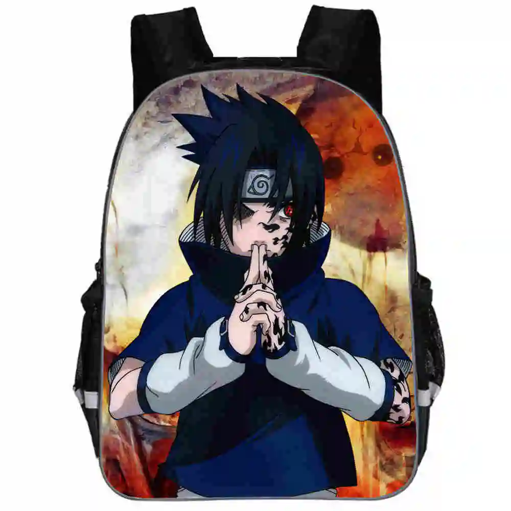 Наруто рюкзак Uchiha SASUKE uzumaki для подростков мальчиков девочек малышей животных детей школьные сумки для книг мужчин женщин Рок Mochila Bolsa - Цвет: D