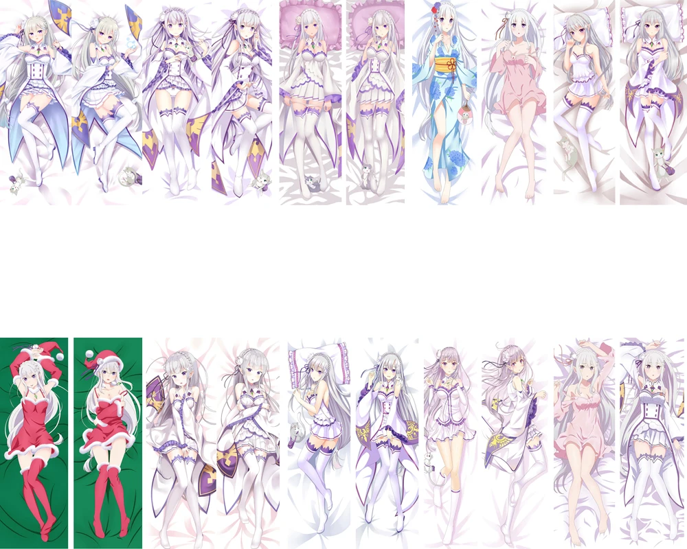 2018 June обновление аниме Re Zero kara Hajimeru Isekai Seikatsu Emilia Dakimakura наволочка обнимающая