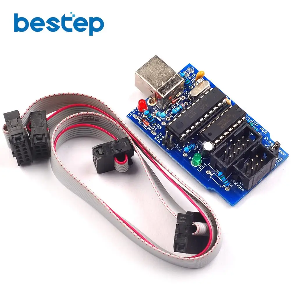 USBTiny USBtinyISP AVR ISP программатор Bootloader для Arduino IDE Meag2560 с 10pin кабелем программирования