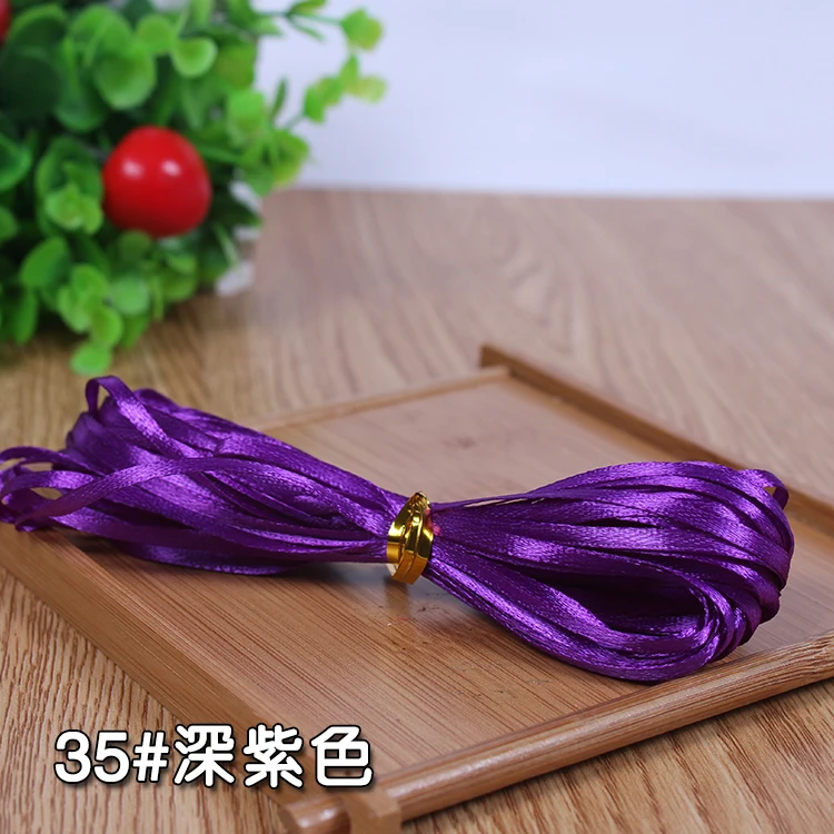 1/8 &quot3 мм односторонние полиэфирные атласные ленты для упаковки одежды DIY отделка