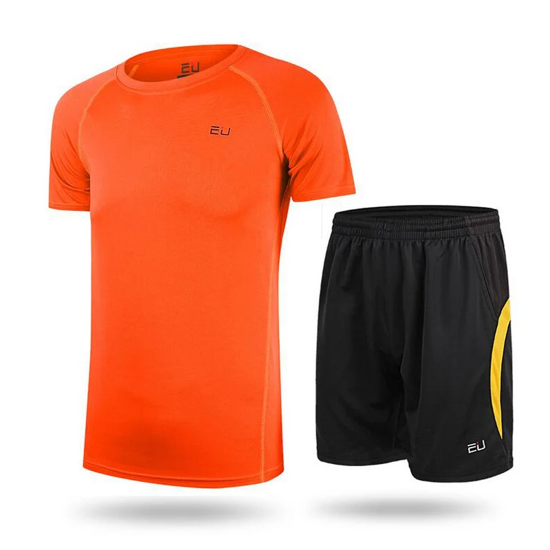 Для мужчин Велоспорт Джерси Набор Открытый Бег Короткие топы с шортами Мужской