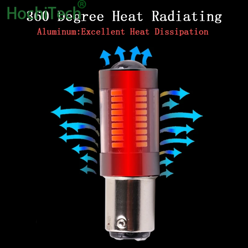2x1157 BAY15D двойной Цвет Белый/янтарный переключатель 66-SMD Светодиодный дневной