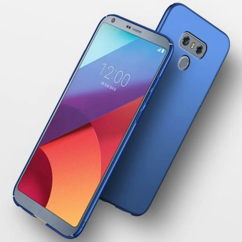 NOWAL Ultra Slim Hard Plastic+Tempered Glass Screen Protect Flim 2in1 Phone Case For LG G7 G6 G4 G5 Q6 Q7 V20 V30 K10 2018 Cover |