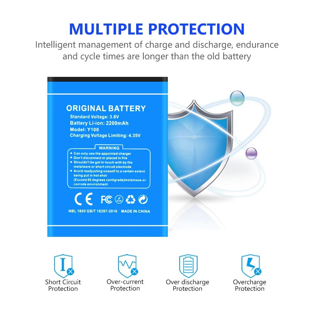 3 8 V 2200mAh литиевая батарея перезаряжаемая мобильный телефон замена сотового Для