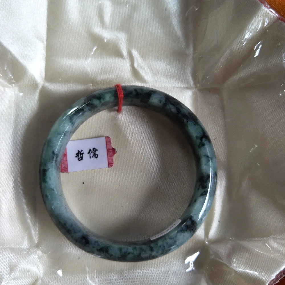 

Zheru Jewelry Pure Natural Jadeite Bracelet Natural Spotted Blue Green 54-62mm Female Princess Bracelet A Class A Certificate