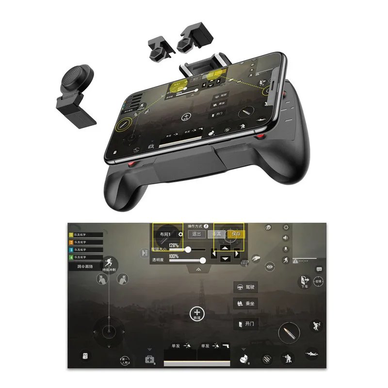 Игровой джойстик AK21 PUBG, геймпад, игровой курок для мобильного телефона, кнопка огня L1R1, контроллер шутера для Iphone Andriod IOS