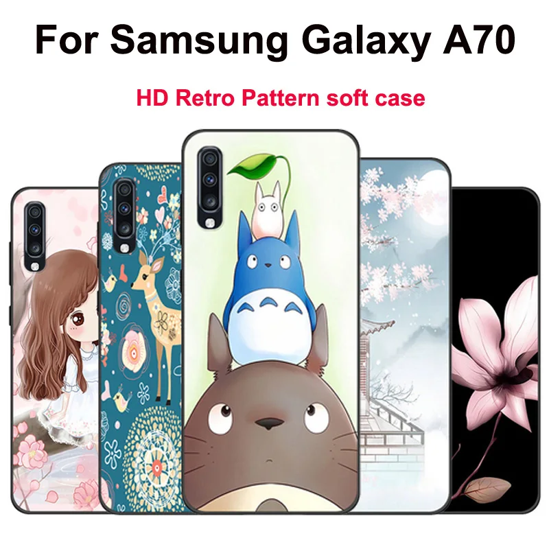 Чехол-накладка на заднюю панель из силикона и мягкого ТПУ чехол для samsung Galaxy A70