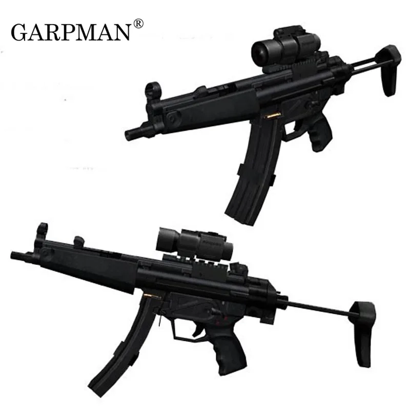 1:1 MP5 пулемет пистолет бумажная модель оружия ручной работы бумажные игрушки для детей