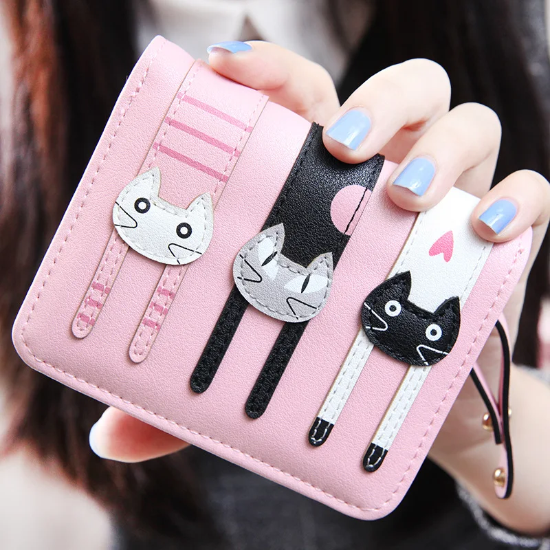 Designer Famous Brand Luxury Women Wallet Purse Female Small Anime walet cuzdan perse Portomonee portfolio lady short carteras