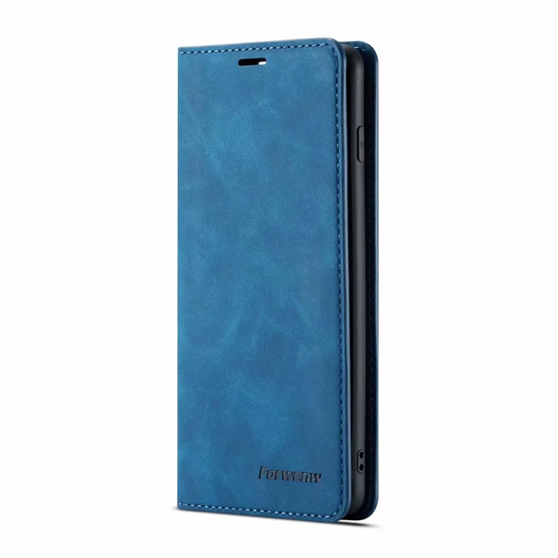 Для samsung Galaxy S10 Чехол-книжка Магнитный чехол для телефона на samsung S10 Plus чехол s кожаный чехол-бумажник для Hoesje samsung S10e чехол - Цвет: Синий