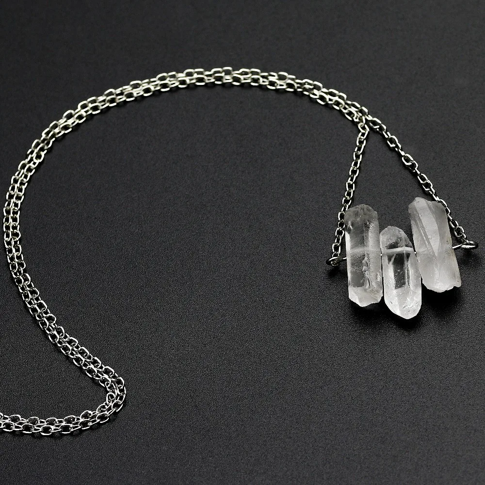 Белая Хрустальная подвеска подвески в виде пули цветные цепочки колье для