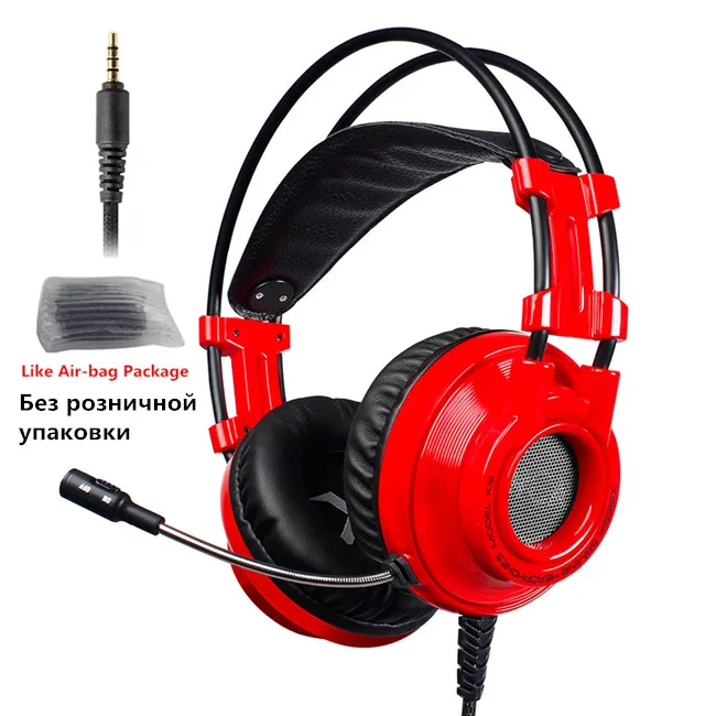 Xiberia K9 3,5 мм Игровые наушники с микрофоном PS4 игровая гарнитура Auriculares компьютерные наушники для ПК планшета Xbox one ноутбука - Цвет: Red Air-Bag Box
