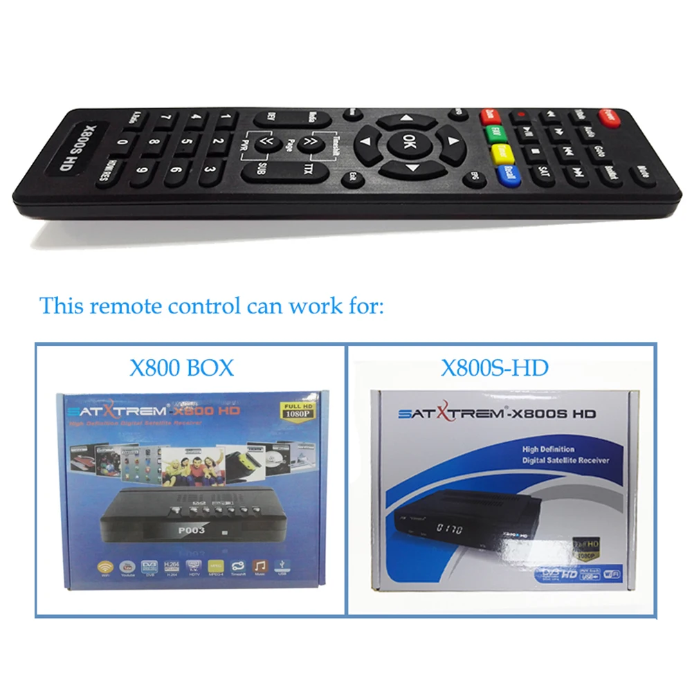 Satxtrem X800s HD спутниковый приемник Пульт дистанционного управления Samsat Recepteur Cinebox Supremo Универсальный ИК-пульт дистанционного управления для ТВ Smart