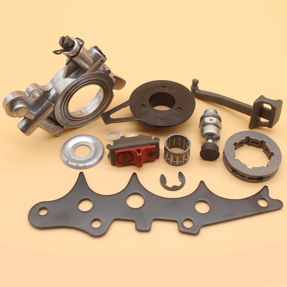 Масляный насос Червячная Шестерня Бампер Прокладка комплект для Husqvarna 362 365 371 372