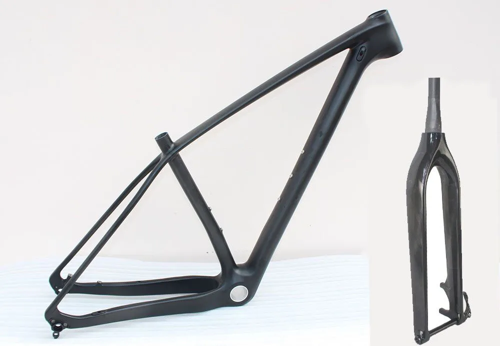 SOBATO полный углерода 29ER MTB горный велосипед рама(БСА) 17" - Цвет: Frame fork