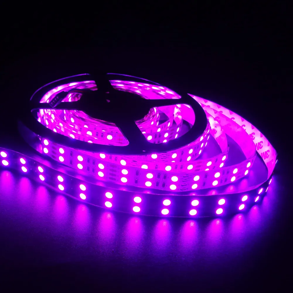 Супер высокая яркость 2 ряда Светодиодная лента 600 светодиодов 5050 SMD светодиодная