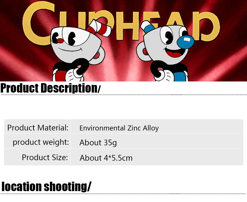 Игра Cuphead колье из сплава ожерелье кружка люди фигура дизайн брелок красный синий мультяшный кулон брелок для детей амулеты подарок