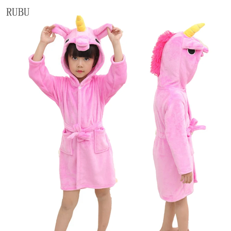 Лидер продаж детский халат с изображением животных для мальчиков пижамы девочек