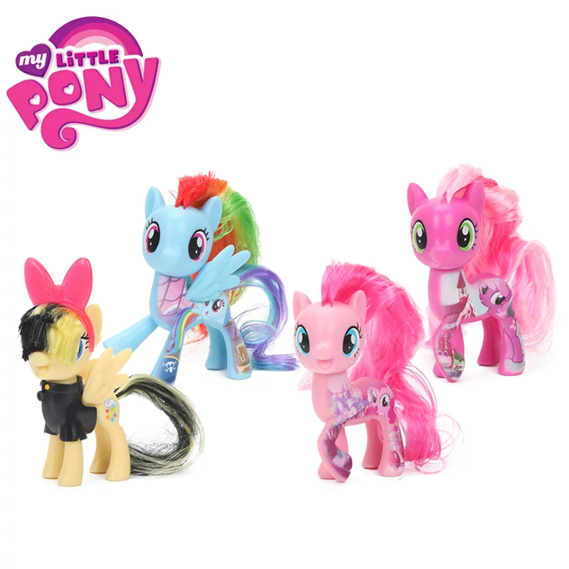 8 см игрушки My Little Pony Friendship is Magic Пинки Пай Радуга Дэш Флаттершай Songbird Serenade ПВХ фигурка модель