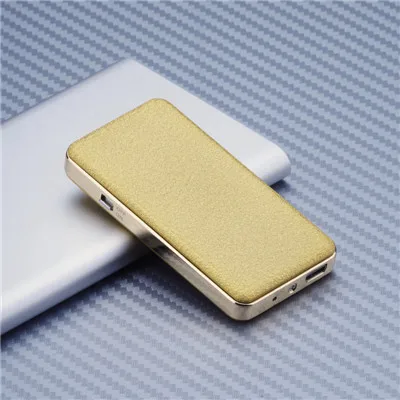 Frosted Gold Новинка года USB Зажигалка перезаряжаемая электрическая зажигалка Замена нагревательная спиральная перезарядка Скелет турбо плазма аксессуары для сигарет - Цвет: Frosted Gold