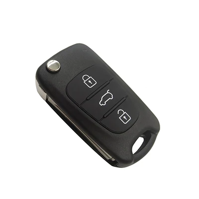 Car OkeyTech 3 кнопки Замена дистанционного Флип складной авто ключ оболочка брелок для Kia Sportage 3 Rio K2 Cerato Ceed Rio Soul ключ - Цвет: Car
