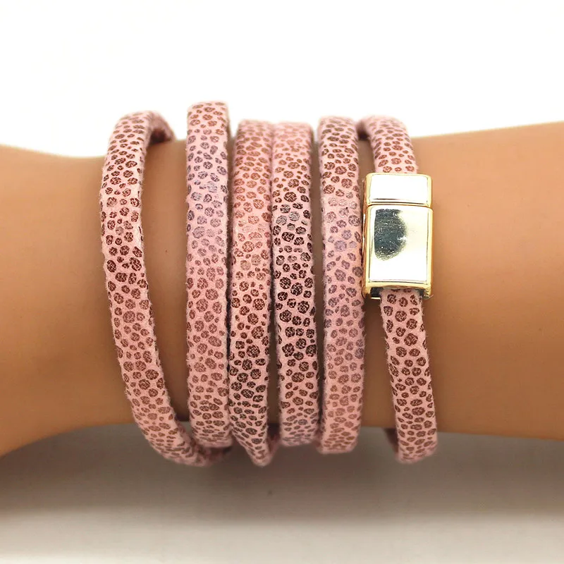 Новые модные 5-слойные кожаные браслеты и очаровательный браслет ручной работы