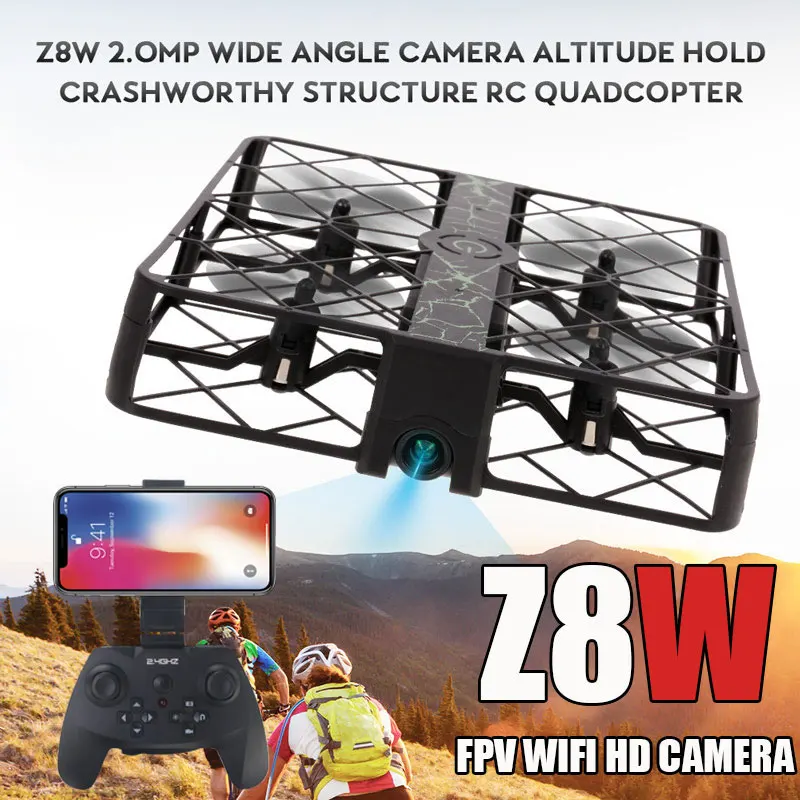 Радиоуправляемый квадрокоптер Wifi 30 Вт широкоугольная HD камера Z8W RC Квадрокоптер