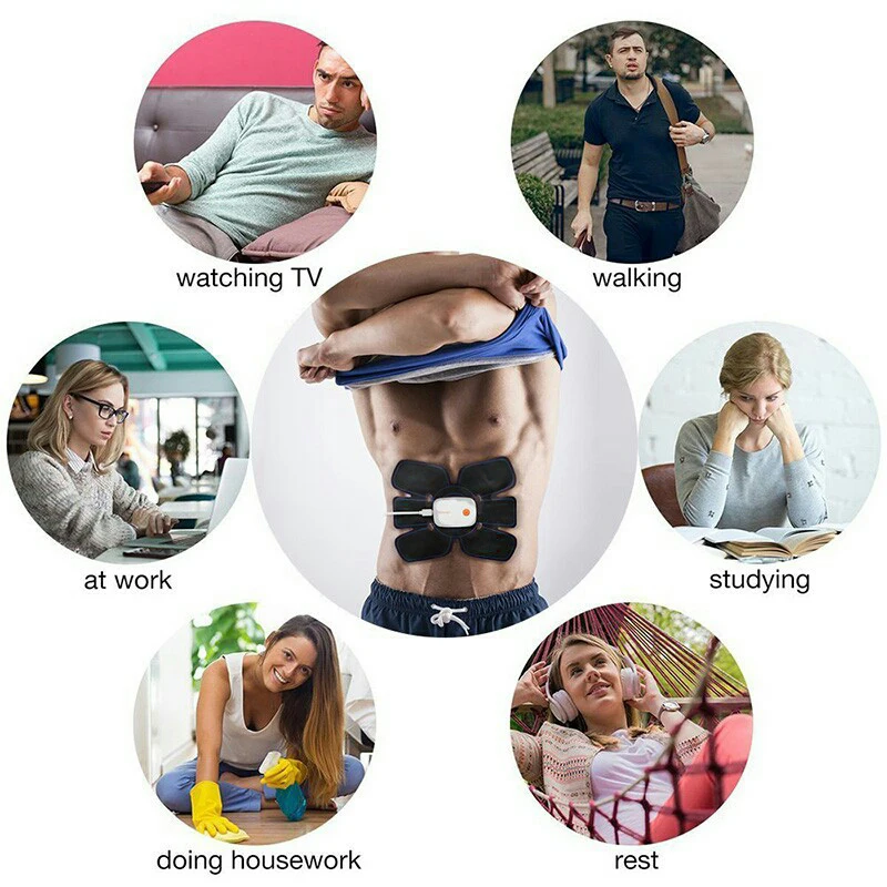 Стимулятор мышц живота Health EMS Электрический тренажер для талии вибратор массаж