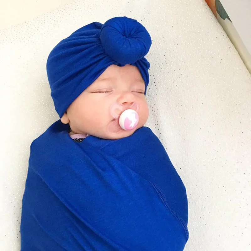 2019 new baby products children's headscarf hat solid color knotted print headwear various styles for you to choose |
