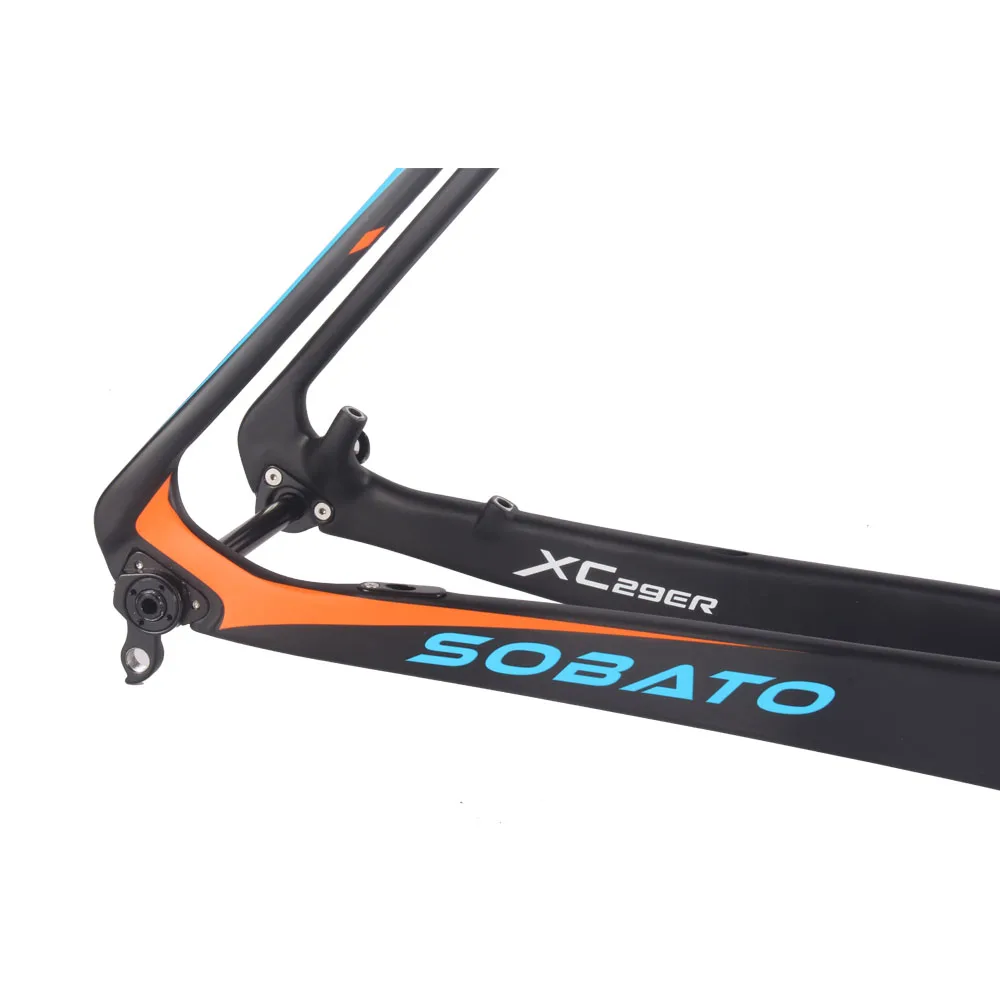 Новый MTB велосипед 29er карбоновая рама 142x12 ось через углеродная 29 дюймов 135x9 мм с